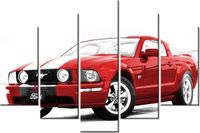 100CM 150CM OBRAZ 5 ELEM MUSTANG GT ŚCIENNY