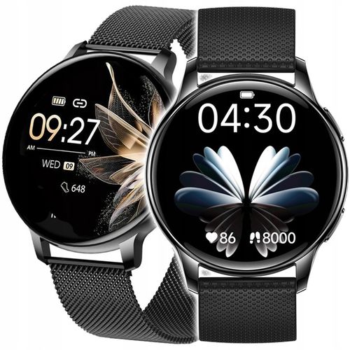 SMARTWATCH ZEGAREK DAMSKI MENU PL 300mAh AMOLED 2 PASKI BT 5.2 ROZMOWY SMS na Arena.pl