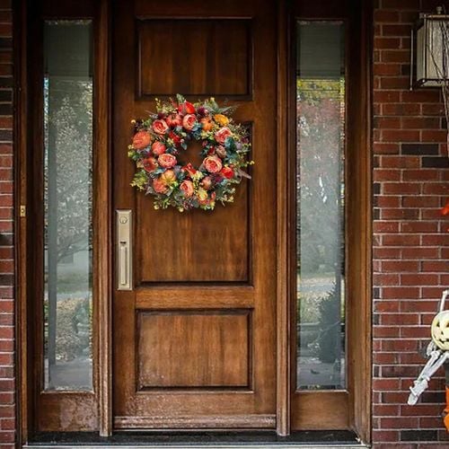 Wieniec na Święto Dziękczynienia Jesienny wieniec na drzwi Trwały na Arena.pl