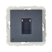 Efapel Logus90 gniazdo komputerowe pojedyncze kat. 6 UTP nieekarnowane grafit 90455 kwis