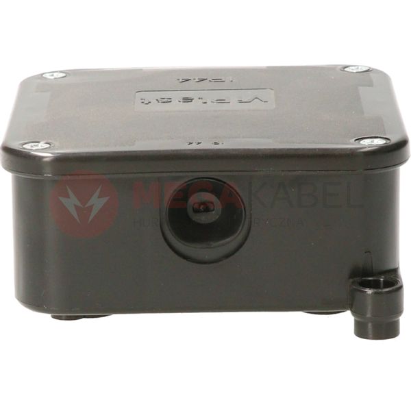 Puszka czarna nt IP44 4-wkręty pusta 064-05 ViPlast zdjęcie 3