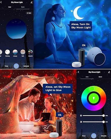 Projektor gwiazd z aplikacją 360° LED Googl na Arena.pl