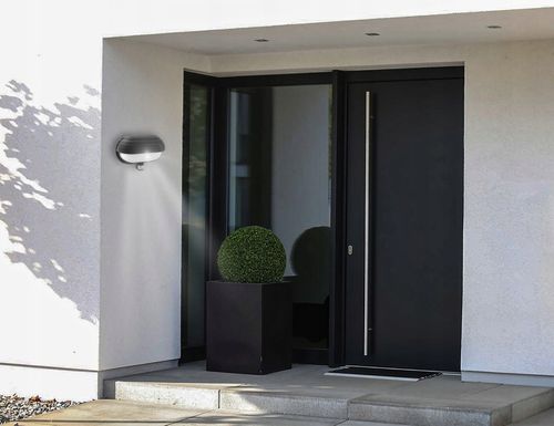 Lampa kinkiet ogrodowy z czujnikiem zewnętrzna LED na Arena.pl