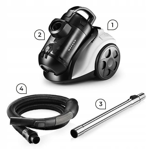 ODKURZACZ cyklonowy 4000W BEZWORKOWY TURBOSZCZOTKA FILTR HEPA 15w1 MOZ zdjęcie 4