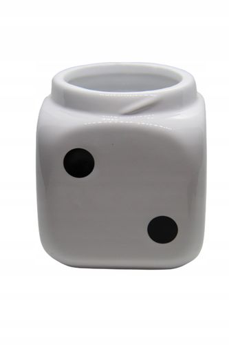 Zamykana Popielniczka w Kształcie Kostki do Gry z Ceramiki i Metalu na Arena.pl
