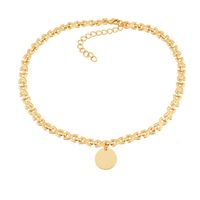 naszyjnik z okrągłą blaszką (b22/wio/31au)