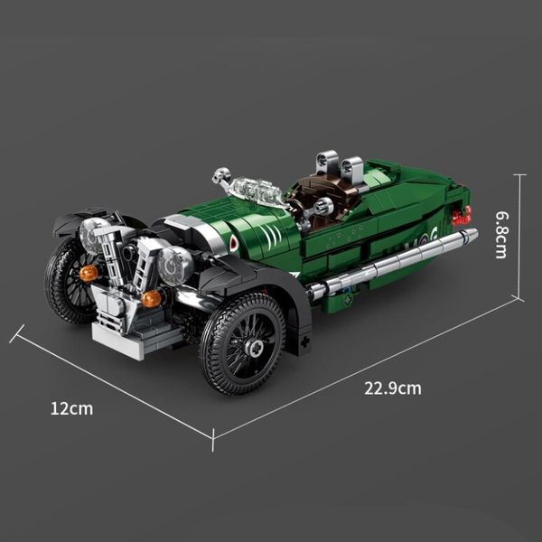 KLOCKI SAMOCHÓD TRÓJKOŁOWY 3 WHEELER MORGAN 487 zdjęcie 5