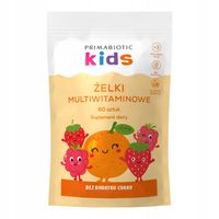 ŻELKI MULTIWITAMINOWE KIDS Primabiotic Dla Dzieci Bez Cukru Odporność 60szt