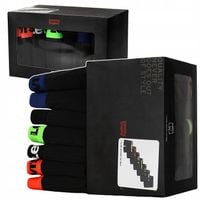 LEVI'S Bokserki Męskie Bawełna 7 sztuk BOX Czarne Na Walentynki Roz. XL