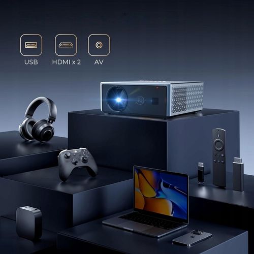 PROJEKTOR RZUTNIK 30000LM WIFI ANDROID SMART TV FULL HD 4K AUTOFOCUS na Arena.pl