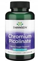 Swanson CHROM PIKOLINIAN cukrzyca 200 ODCHUDZANIE