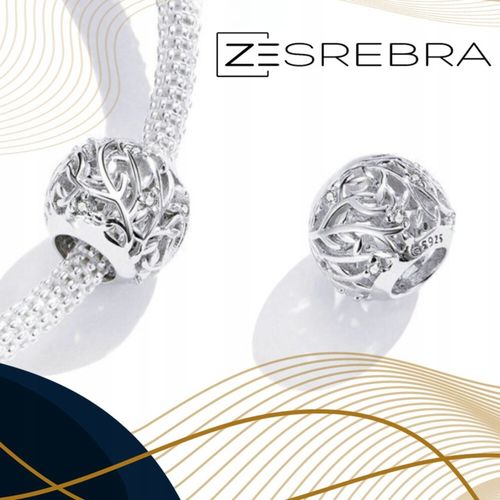 CHARMS GAŁĄZKI srebro 925 listki srebrne zawieszka koralik charmsy pr. S925 na Arena.pl