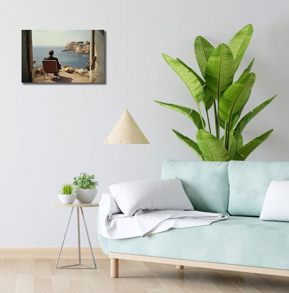 Obraz 50x30cm Samotna Nadmorska Konfrontacja zdjęcie 2