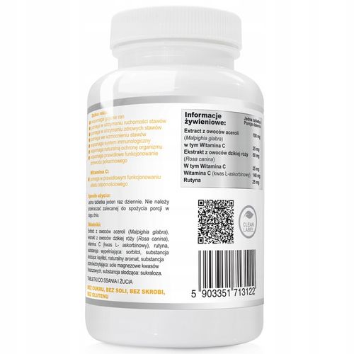 NATURALNA WITAMINA C RUTYNA DLA DZIECI DO SSANIA na Arena.pl