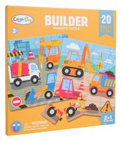 Magnetyczne Puzzle Plac Budowy + Książeczka