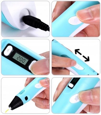 DŁUGOPIS MAGICZNY PEN DRUKARKA 3D ZESTAW 209 METRÓW WKŁADU KOLORY na Arena.pl