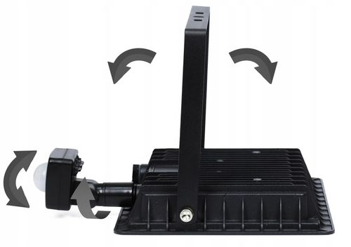 HALOGEN LED 100W LAMPA CZUJNIK RUCHU ZMIERZCHU NAŚWIETLACZ ZEWNĘTRZNY na Arena.pl