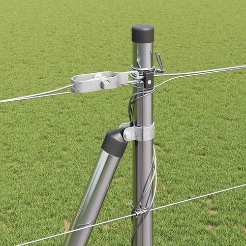 Ogrodzenie pastwiskowe Srebrny 25 x 1.5 m Stal galwanizowana na Arena.pl