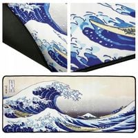 Podkładka pod mysz klawiaturę XXL duża na biurko WIELKA FALA 120x60 cm