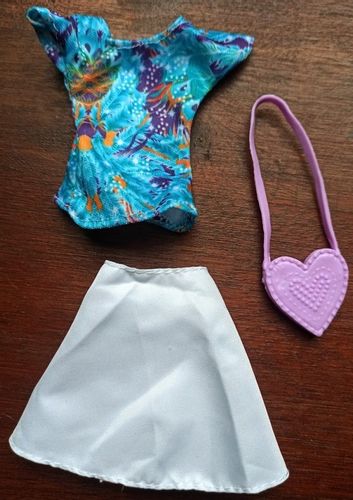 Ubranka dla Lalek SPÓDNICA BLUZKA TOREBKA spódniczka  A1 na Arena.pl