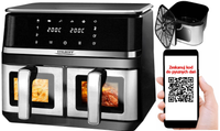 frytkownica beztłuszczowa air fryer stilhoff 8,2l dwukomorowa duża