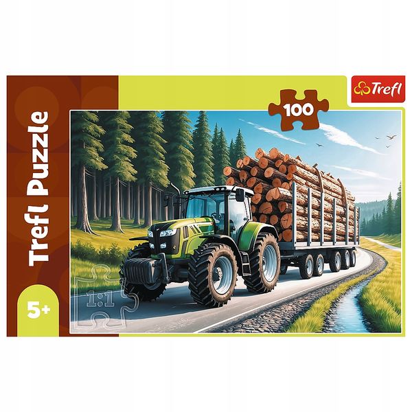 Puzzle 100 Ciągnik Leśny 16493 zdjęcie 4