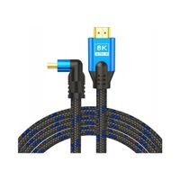 Kabel HDMI v2.1 8K UltraHD 5m kątowy