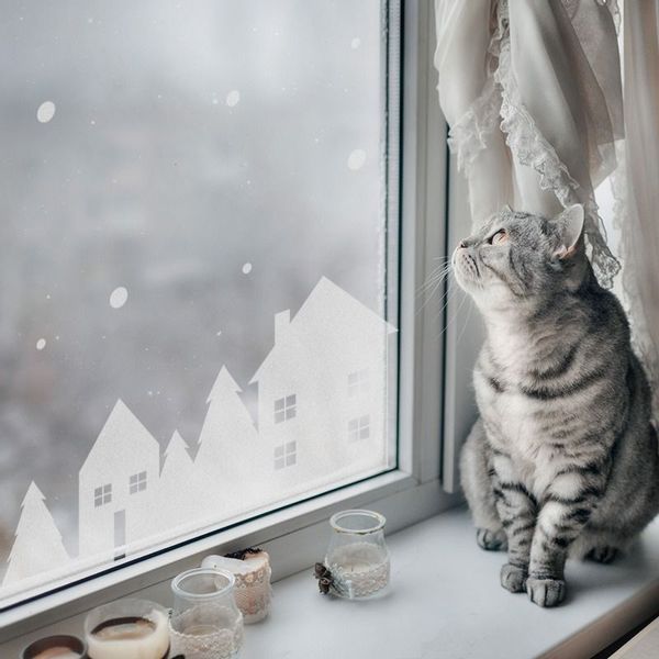 Naklejki Zimowe Domki SW021 zdjęcie 1