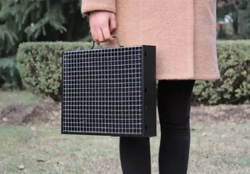 GRILL TURYSTYCZNY PRZENOŚNY WĘGLOWY SKŁADANY BBQ KEMPINGOWY WALIZKA na Arena.pl