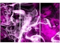 60 90CM OBRAZ 3 ELEM WARIACJE FIOLETEM DRUK PŁÓTNO RAMA