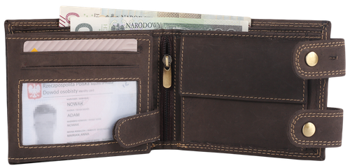 portfel męski skórzany 2900-bic brown na Arena.pl