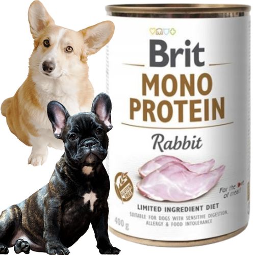 mokra karma dla psa brit mono protein rabbit 400 g królik wysokobiałkowa na Arena.pl