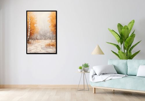 Plakat 70x100cm Jesienne Brzozy na Arena.pl