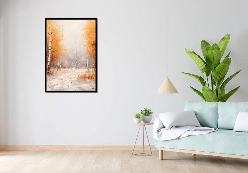 Plakat 70x100cm Jesienne Brzozy zdjęcie 4