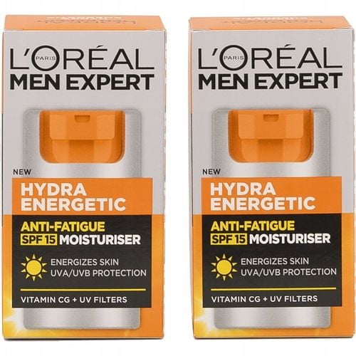 Krem Do Twarzy Dla Mężczyzny z SPF15 Loreal Men Expert Zestaw 2x50ml na Arena.pl
