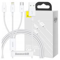 kabel szybkiego ładowania  baseus superior data usb do m+l+c 3.5a