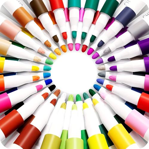 MARKERY AKRYLOWE Pisaki Flamastry Mazaki WODOODPORNE Z FARBĄ ZESTAW 60 SZT na Arena.pl