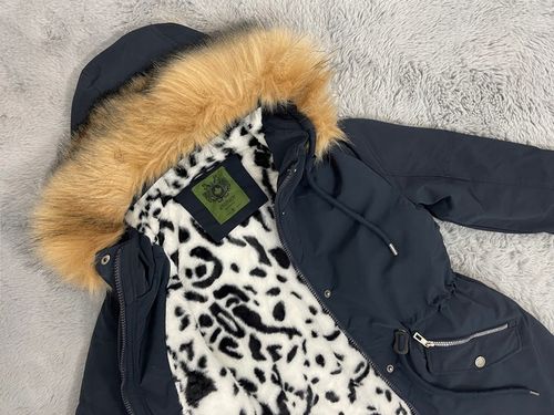 ZIMOWA PANTERA CIEPŁA PARKA KURTKA NA MISIU L na Arena.pl