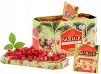 Herbata zielona POZIOMKOWA Basilur WILD STRAWBERRY - 20 torebek PUSZKA
