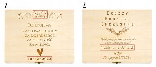 PODZIĘKOWANIE DLA RODZICÓW CHRZESTNYCH NA ŚLUB na Arena.pl