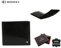skórzany portfel męski z systemem rfid - rovicky