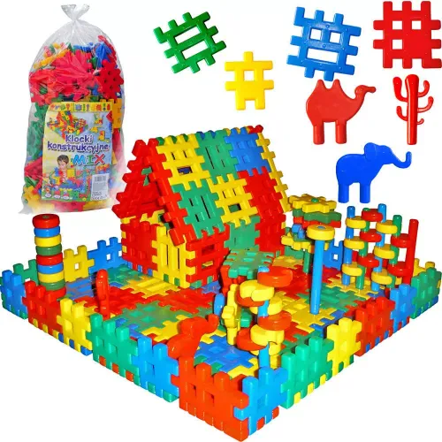 Klocki konstrukcyjne, 190 elementów na Arena.pl