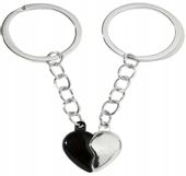 Breloczki Komplecik dla Zakochanych Serduszko z Magnesem Śliczny Gadżecik
