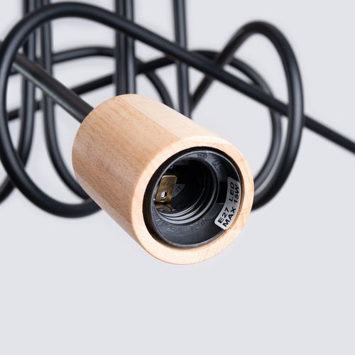 Żyrandol EMBER 5 czarny na Arena.pl