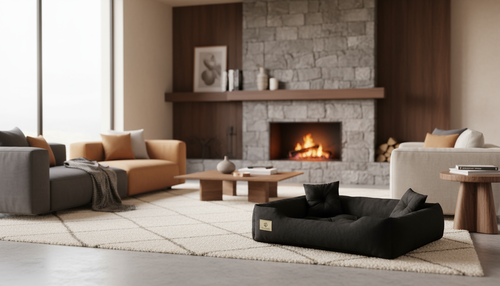 legowisko dla psa kojec prestige 55x45 cm wodoodporne czarne na Arena.pl