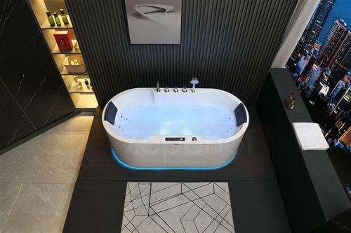 Wirujące dysze Wanna z hydromasażem BZX-675 prostokątna 170cmx850cmx60cm z na Arena.pl