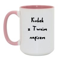 Duży Biało-Różowy 450 ml