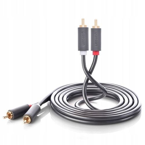 UGREEN Pozłacany Kabel Hi-Fi Przewód Audio 2x RCA Do 2x RCA Cinch 2m na Arena.pl