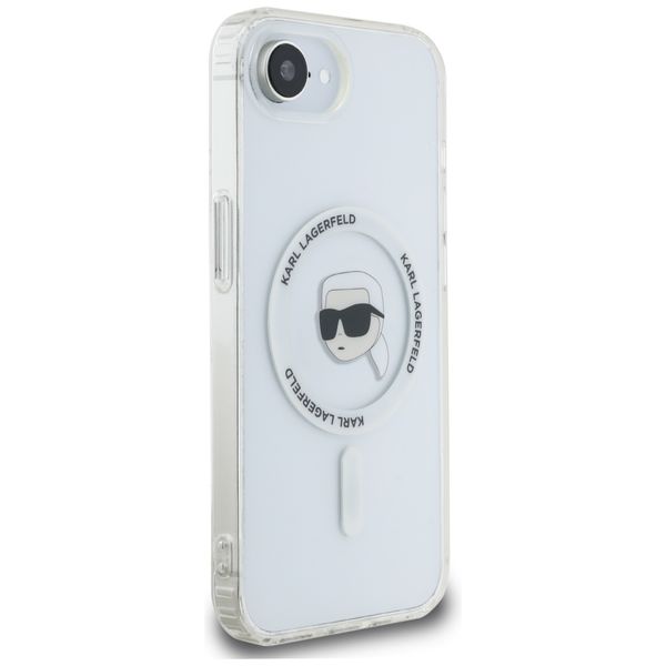 Etui Karl Lagerfeld do iPhone 16e, Biały, MagSafe zdjęcie 4