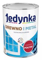 EMALIA ALKIDOWA DO DREWNA I METALU CZERWONY 0,9L - 5EMAL.CZE0.9